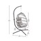 Flash Furniture Natural Hanging Egg Chair with Cushions and Stand SDA-AD608001-GY-GG - alternate 3